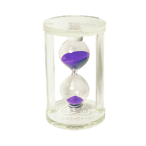 Часы песочные 5 минут Love 11,5 см некондиция фиолетовый песок