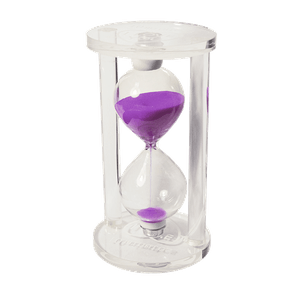 Часы песочные 10 минут Love 14,5 см фиолетовый песок