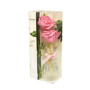 Ароматизатор Розы в вазе с аромамаслом Сандал 23 см цвет ассорти