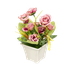 Букет декоративный Розы 19 см розово-лиловый