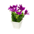 Букет декоративный Лилии 19 см пурпурный